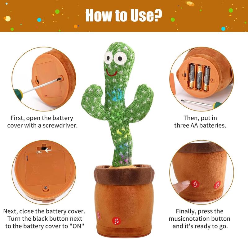 Dancing Talking Cactus Toy