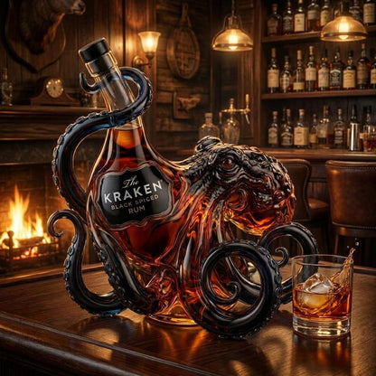 Kraken Octopus Glass Decanter
