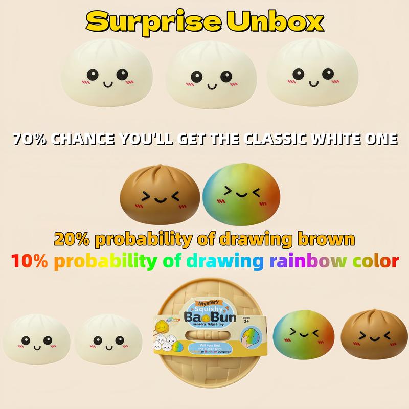 Rainbow Mystery Squishy Dumpling Set