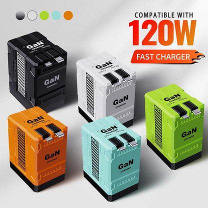 4-in-1 GaN Compatible 120W Fast Charger