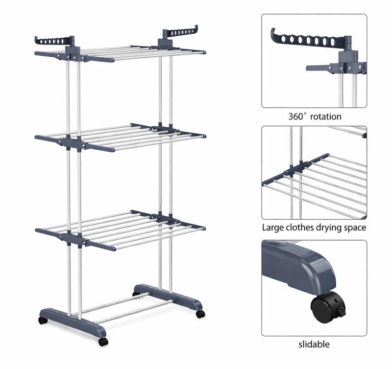 4 Tier Extra Large Clothes Airer