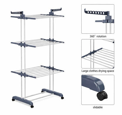 4 Tier Extra Large Clothes Airer