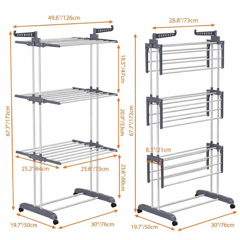 4 Tier Extra Large Clothes Airer