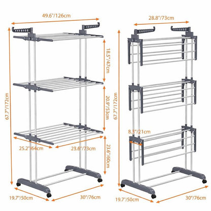 4 Tier Extra Large Clothes Airer