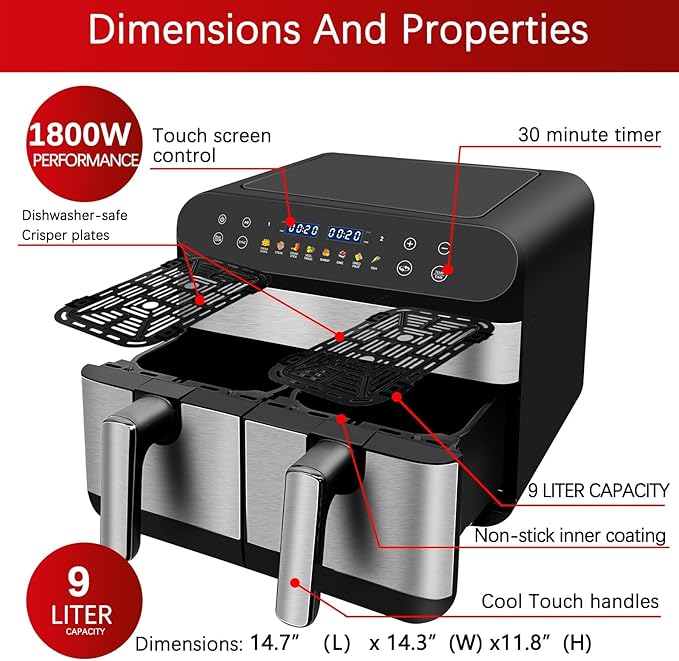 Dual Basket Air Fryer