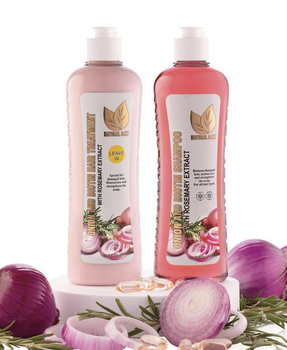 Onion Biotin and Rosemary Shampoo Set