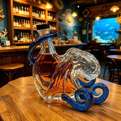 Kraken Octopus Glass Decanter