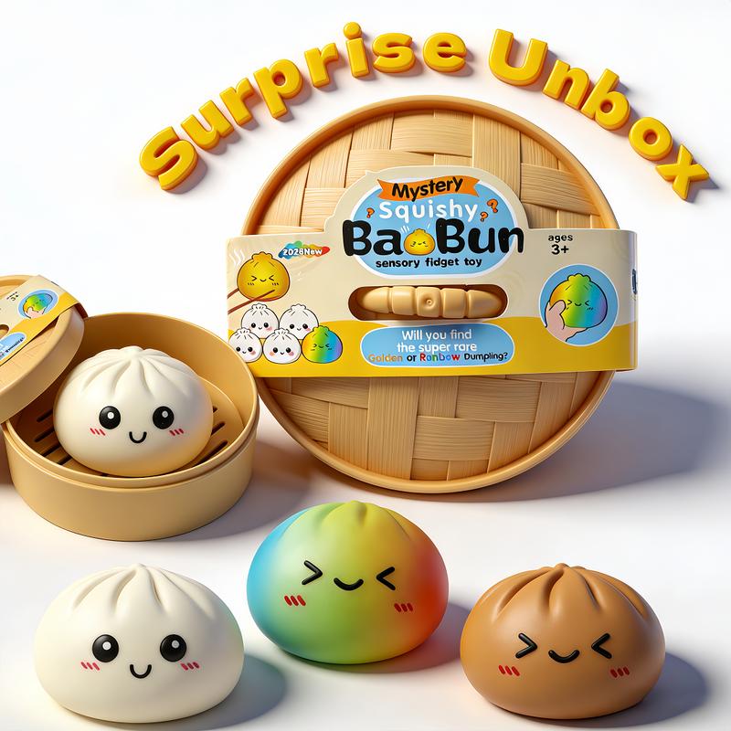 Rainbow Mystery Squishy Dumpling Set