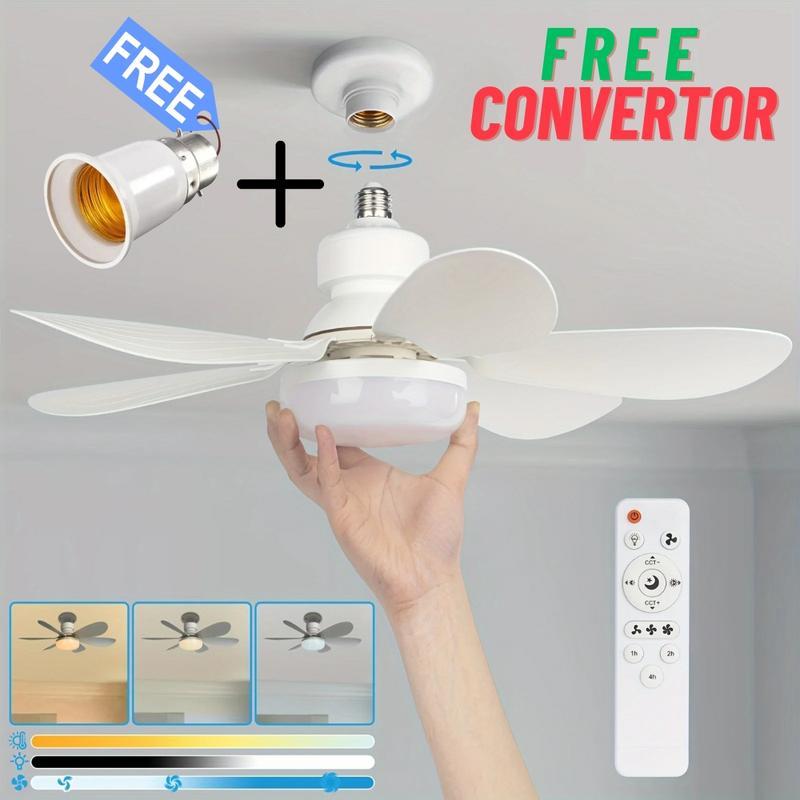 LED Ceiling Fan Light with Remote