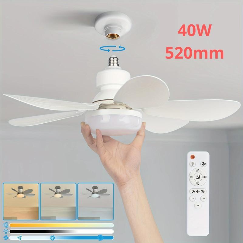 LED Ceiling Fan Light with Remote