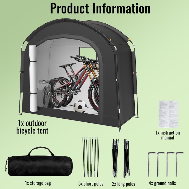 Tent Water-Resistant, Outdoor Storage Shelter