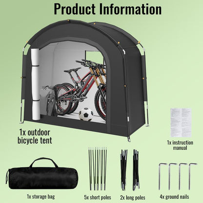 Tent Water-Resistant, Outdoor Storage Shelter