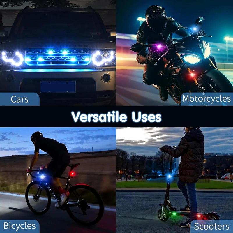 6-Pieces RGB LED Aircraft Strobe Lights