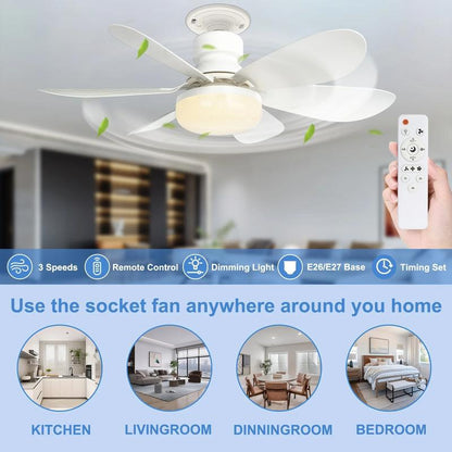 LED Ceiling Fan Light with Remote