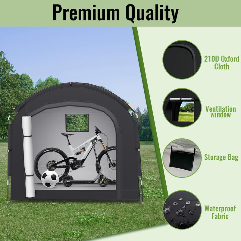 Tent Water-Resistant, Outdoor Storage Shelter